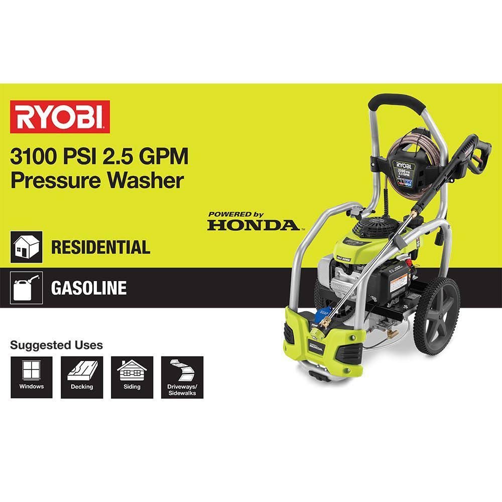 Gas Pressure Washer 3100 PSI 2.5 GPM M88680
