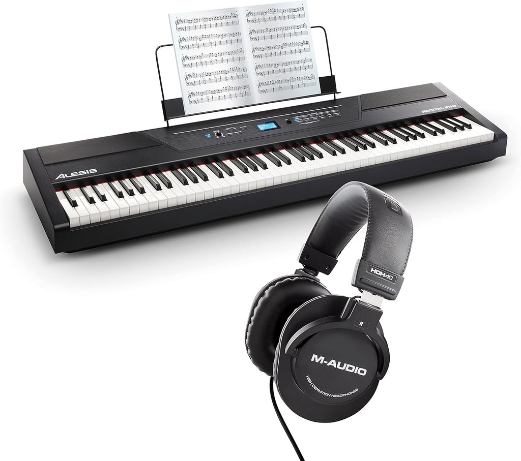 88 Key Digital Piano Keyboard with Hammer Action Weighted Keys E711947