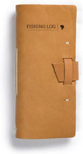 Rustico Leather Fishing Log Book Designed by and for Fishermen. with Template, Records Details of Fishing Trip, Including Date, Time, Location, and Weather Conditions Pack of 2