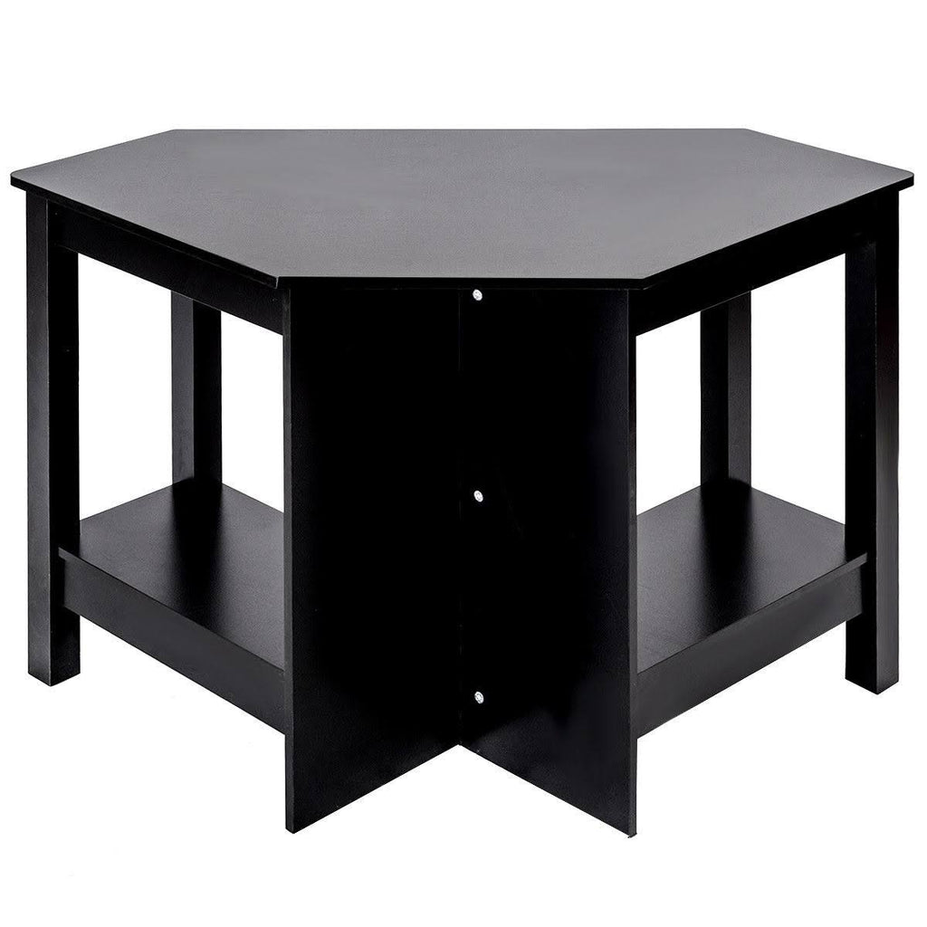 Wooden Corner Desk with Drawer L8368