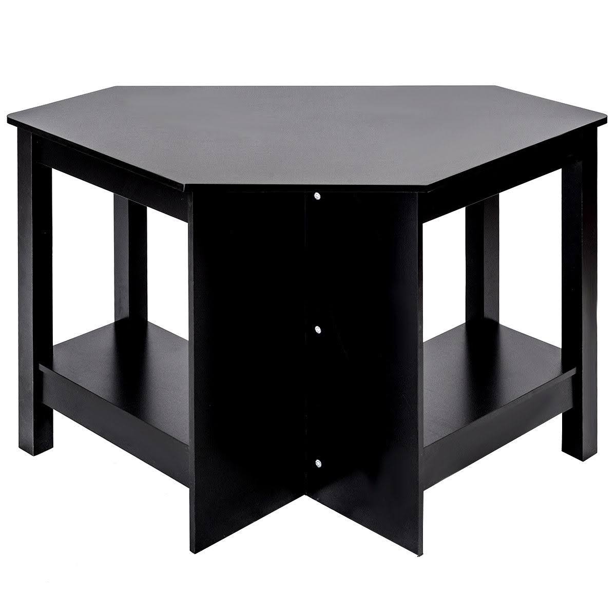 Wooden Corner Desk with Drawer L8368