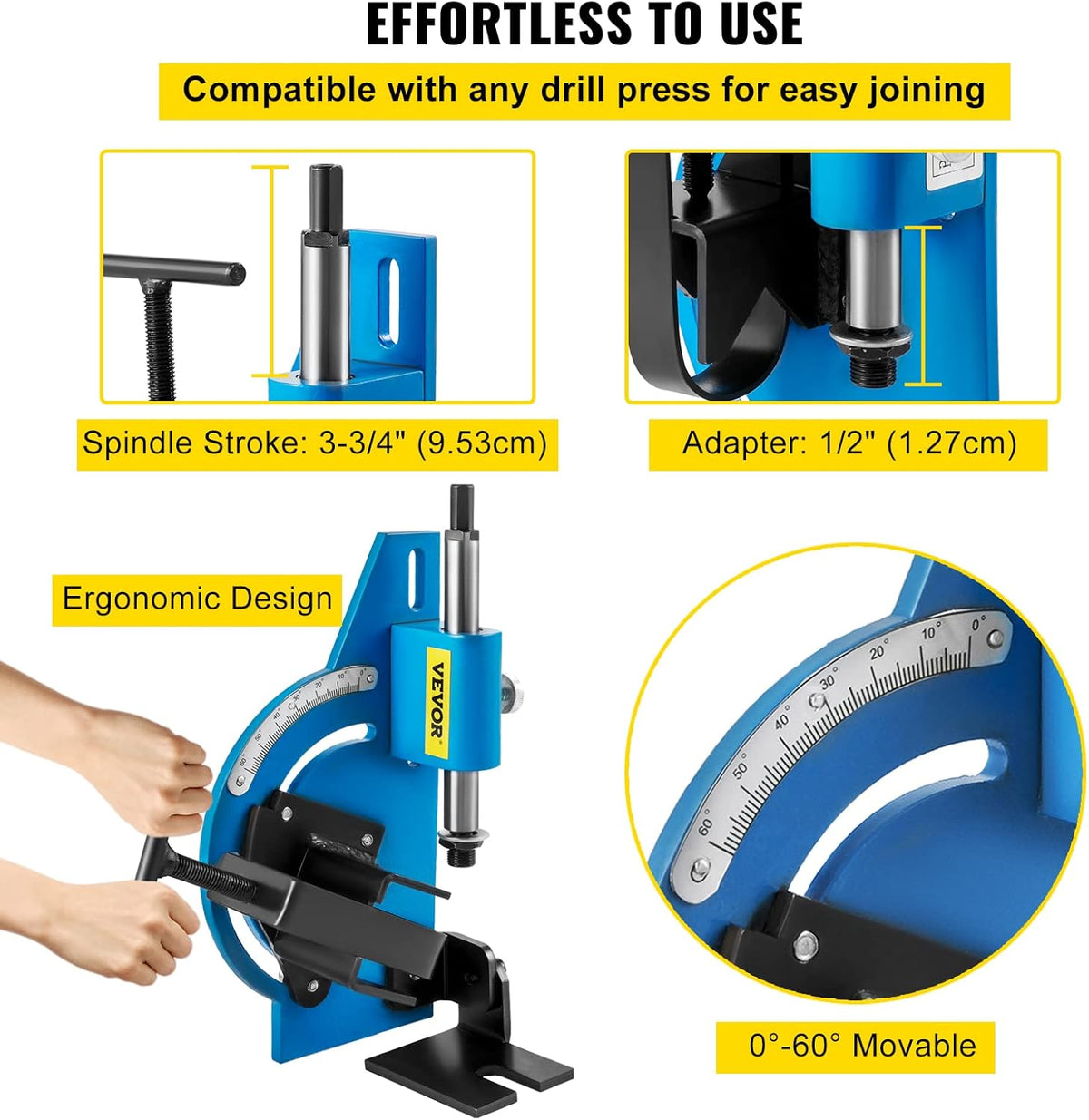 Pipe Tubing Notcher 60 Degree Hole Saw for Round Tubing, Metal Wood Plastic, 2 Pack G254447