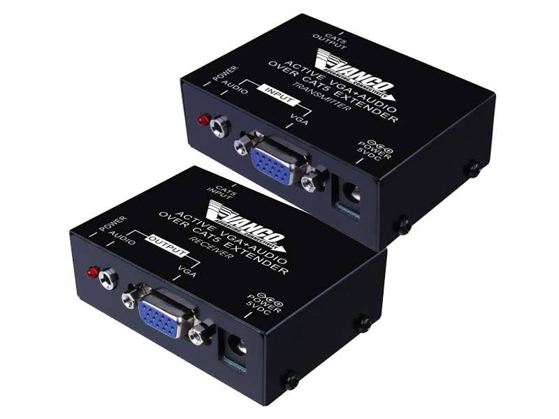 Vanco 280544 VGA Over Cat5e Extender with Audio