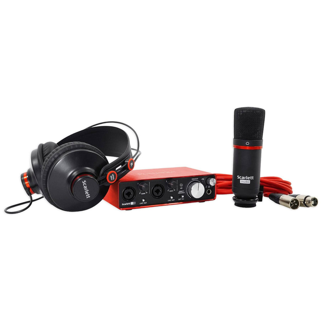 USB Audio Interface with Microphone and Headphones C84607
