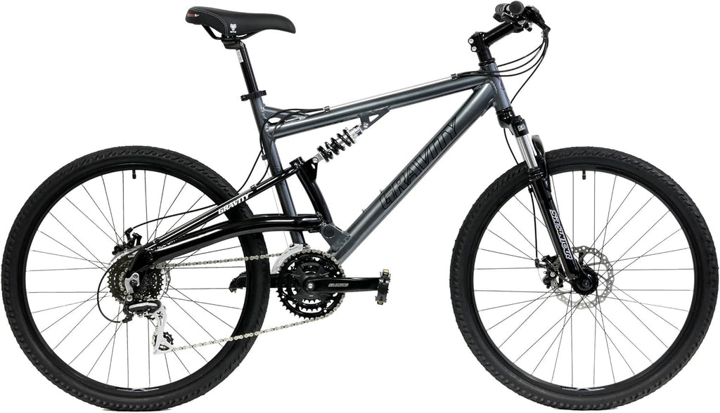 Dual Full Suspension Mountain Bike with Disc Brakes Aluminum Frame L635