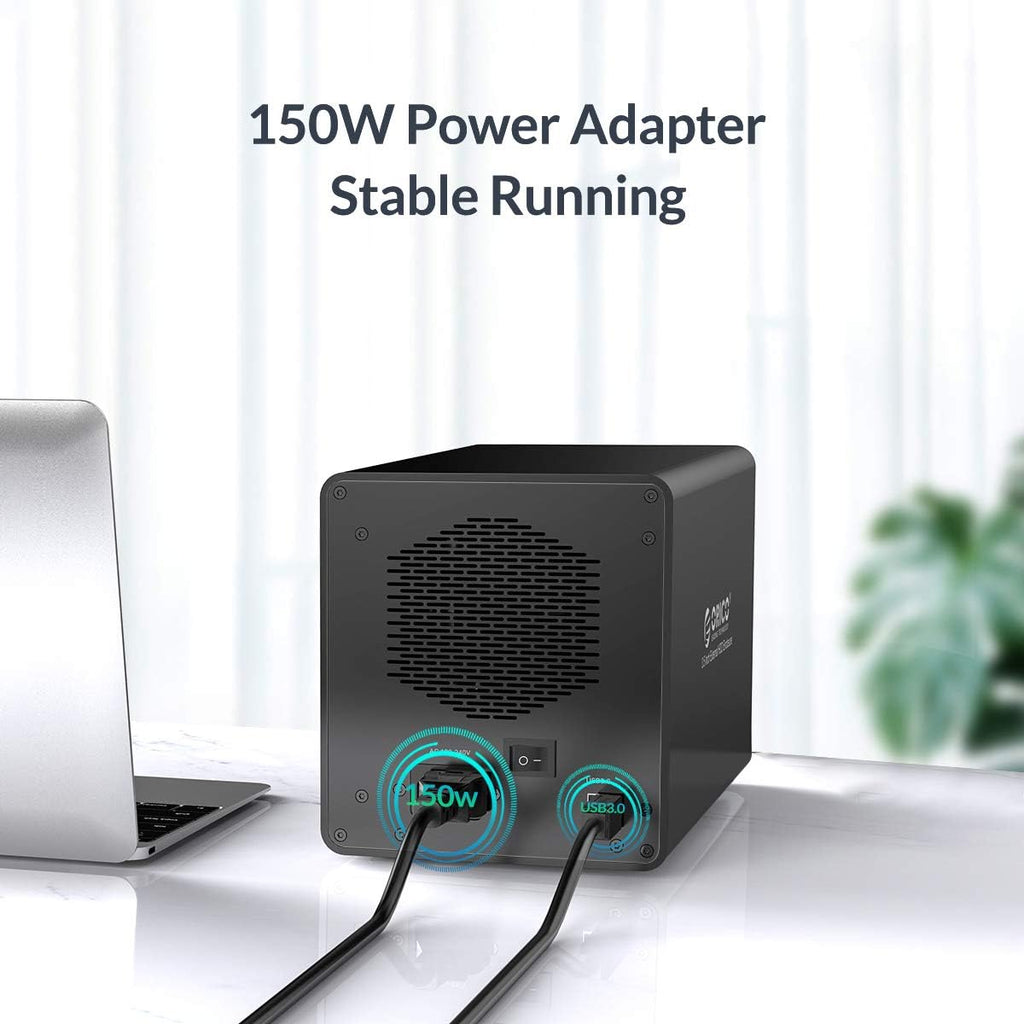 4 Bay USB 3.0 to SATA External Hard Drive Enclosure for 3.5 inch HDD I92526
