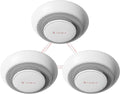 X-Sense 10 Years Battery Wireless Interconnected Combination Smoke and Carbon Monoxide Detector Alarm with Over 820 ft Transmission Range, Large Silence Button, XP01-W, 3-Pack