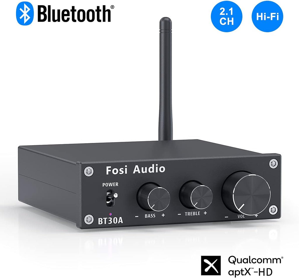 Bluetooth 5.0 Stereo Amplifier 2.1 Channel Mini Hi-Fi Digital Amp for Home Speakers K730755