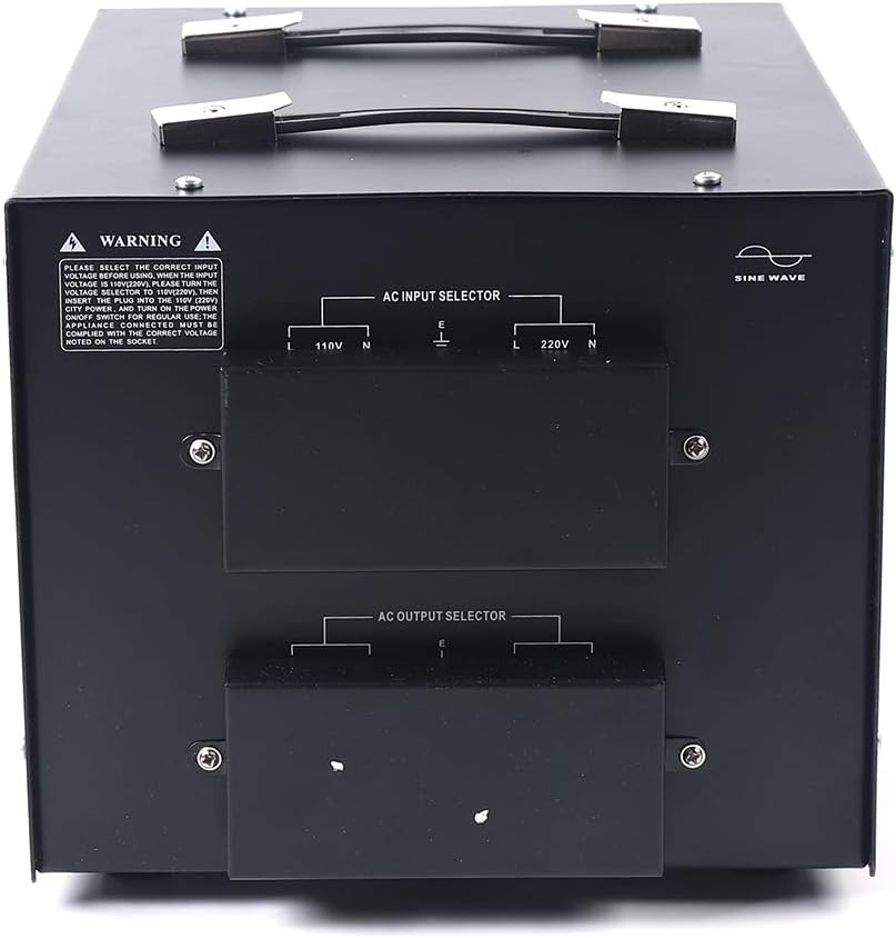 10000W Voltage Converter Step Up/Down 110V/220V with USB and 4 Outlets Y364531