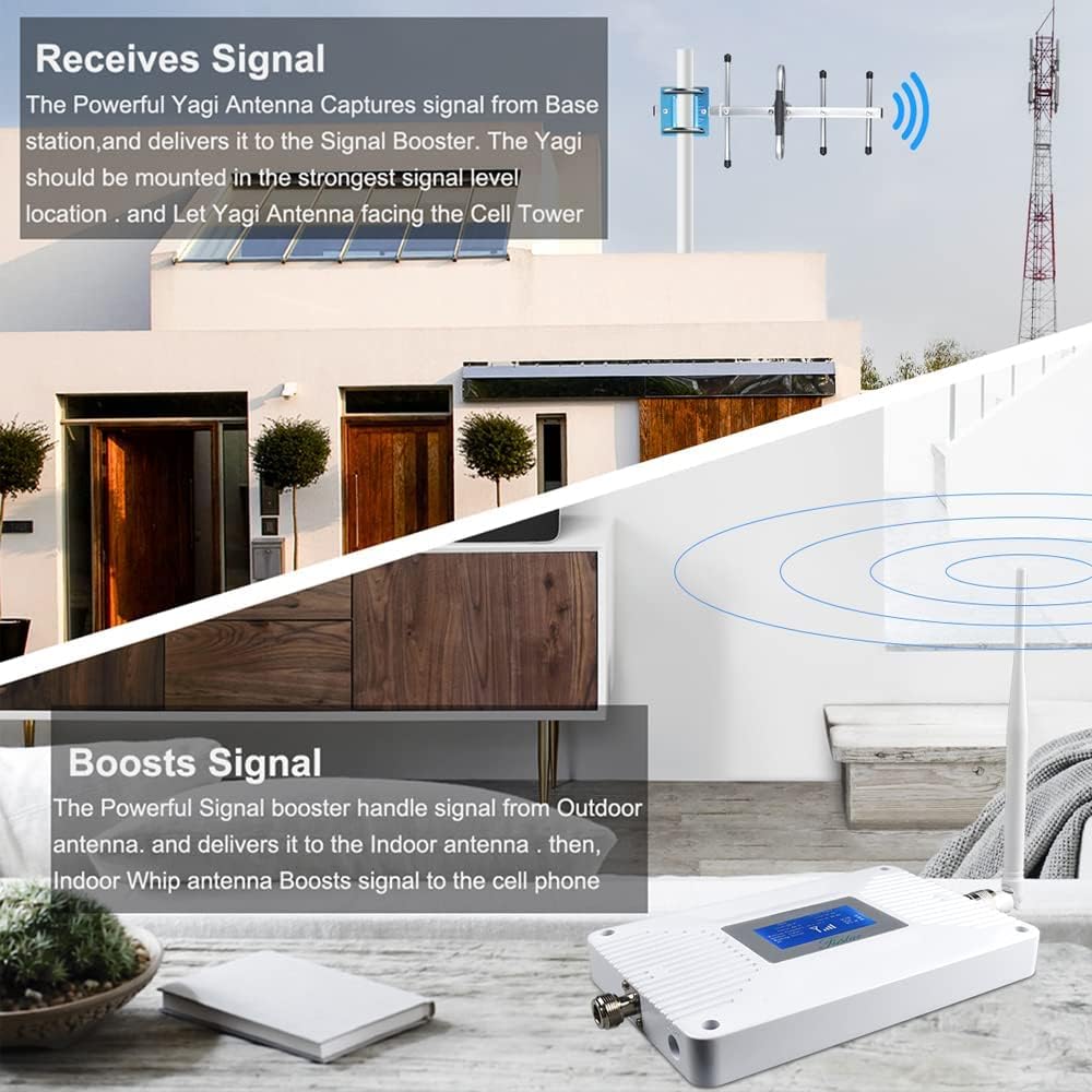 Cell Phone Signal Booster 4G LTE 5G for Home Data and Call U494660