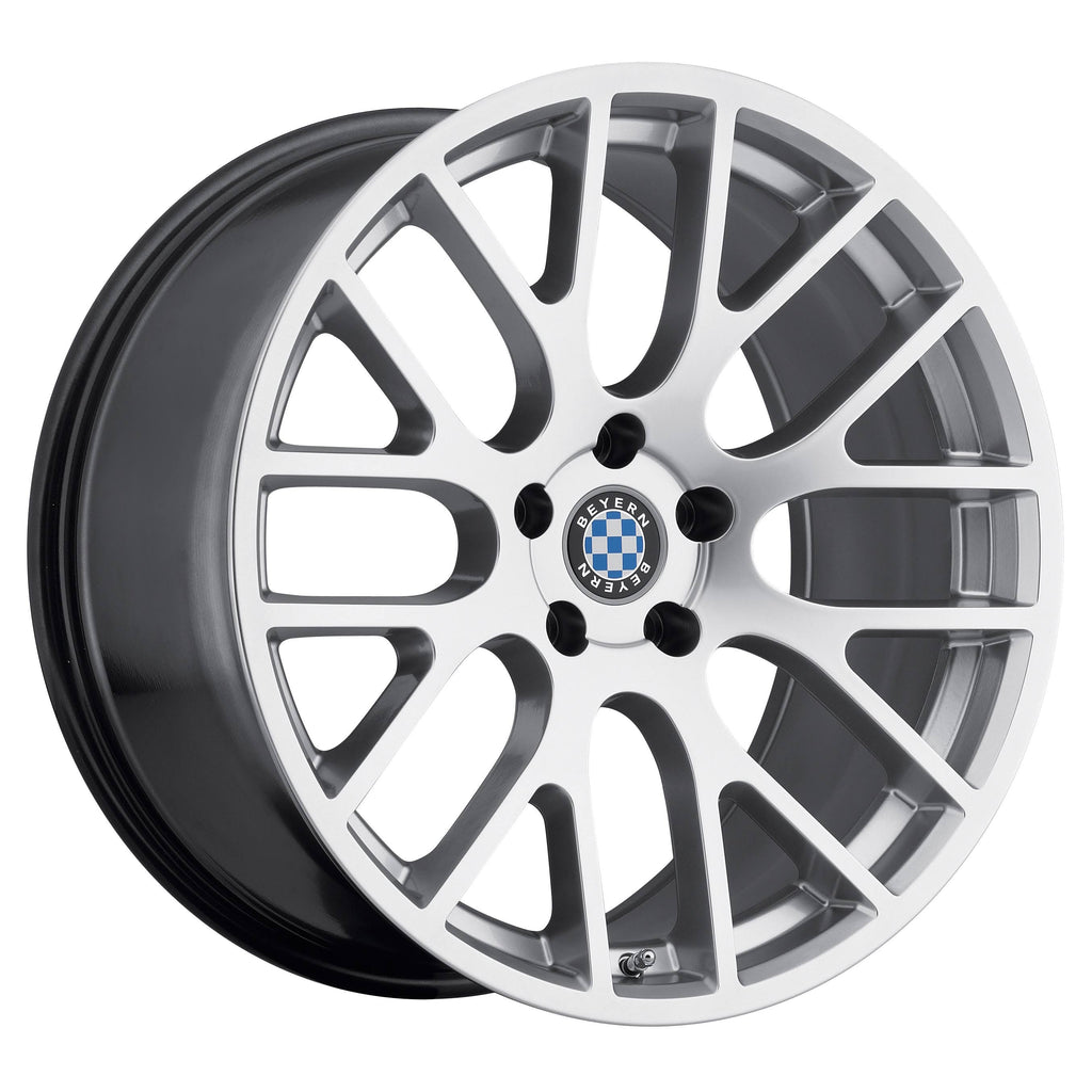 Beyern Spartan Hyper Silver 19x9.5 5x120 ET35 Rims 1995BYS355120S72