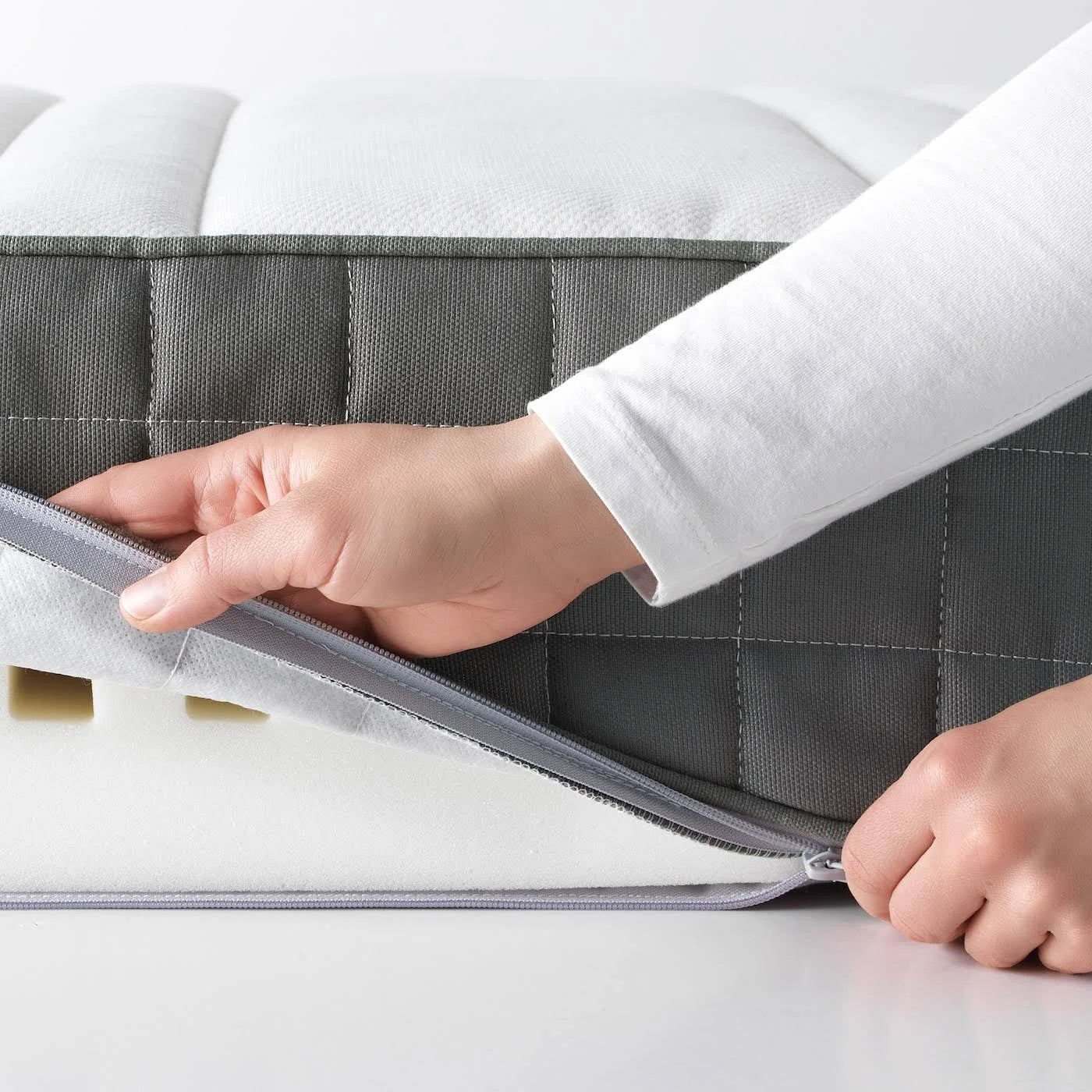 Foam Mattress, Firm, Dark Gray, Full Q58222