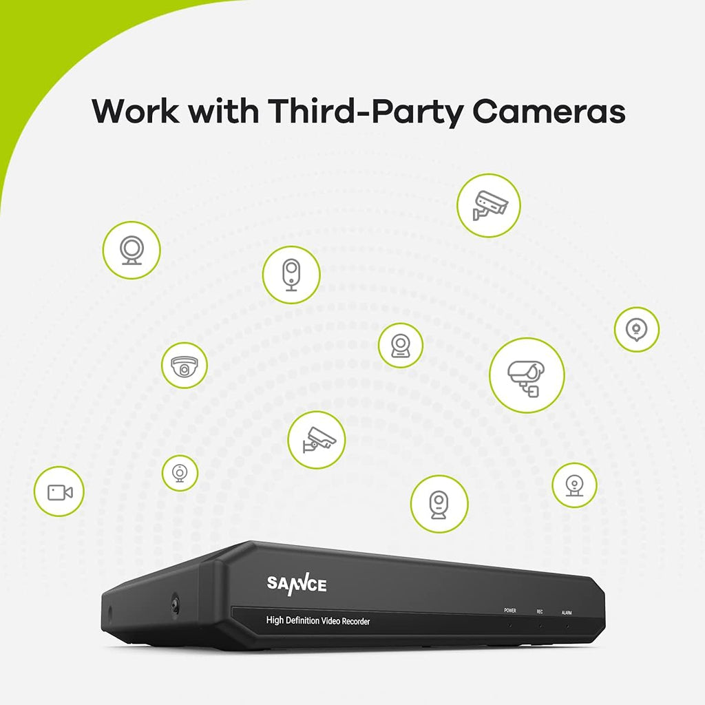 16 Channel 1080P Lite H.264+ Hybrid 5-in-1 Security DVR Recorder with Remote Access and Motion Alert Q4418