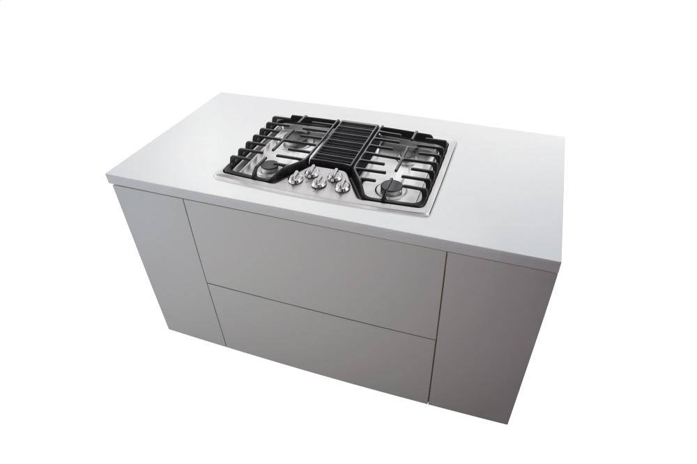 30 Inch Gas Downdraft Cooktop Stainless Steel Q28975