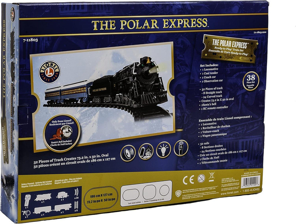 Polar Express Ready-to-Play Battery-Powered Model Train Set with Remote W26064