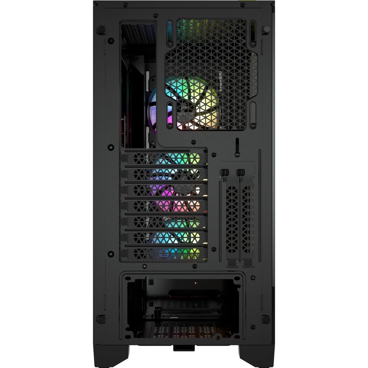 Mid-Tower ATX PC Case with Tempered Glass - Black Y38420