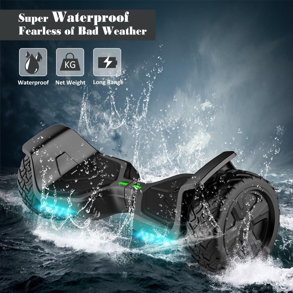 All Terrain Off-Road Hoverboard with Bluetooth Speaker and LED Lights A6952