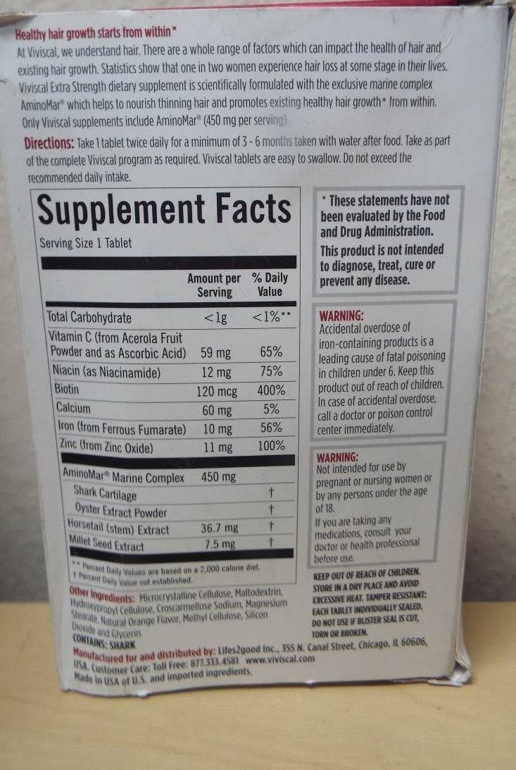 Hair Growth Supplement Value Pack - 180 Tablets W409
