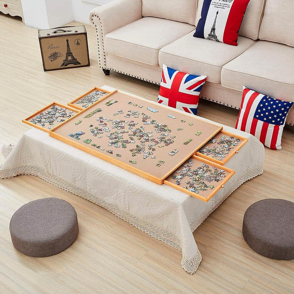 1500 Piece Puzzle Board with 4 Storage Drawers Z496