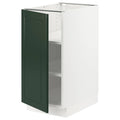 IKEA - SEKTION Base Cabinet with Shelves, white/Bodbyn Dark Green, 15x24x30 49383554