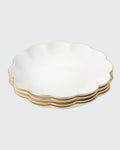 Aerin Scalloped Appetizer Plate, Set of 4