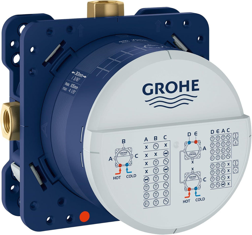 GROHE 35601000 Rapido Smartbox Universal Rough-In Box, No Finish Pack of 2