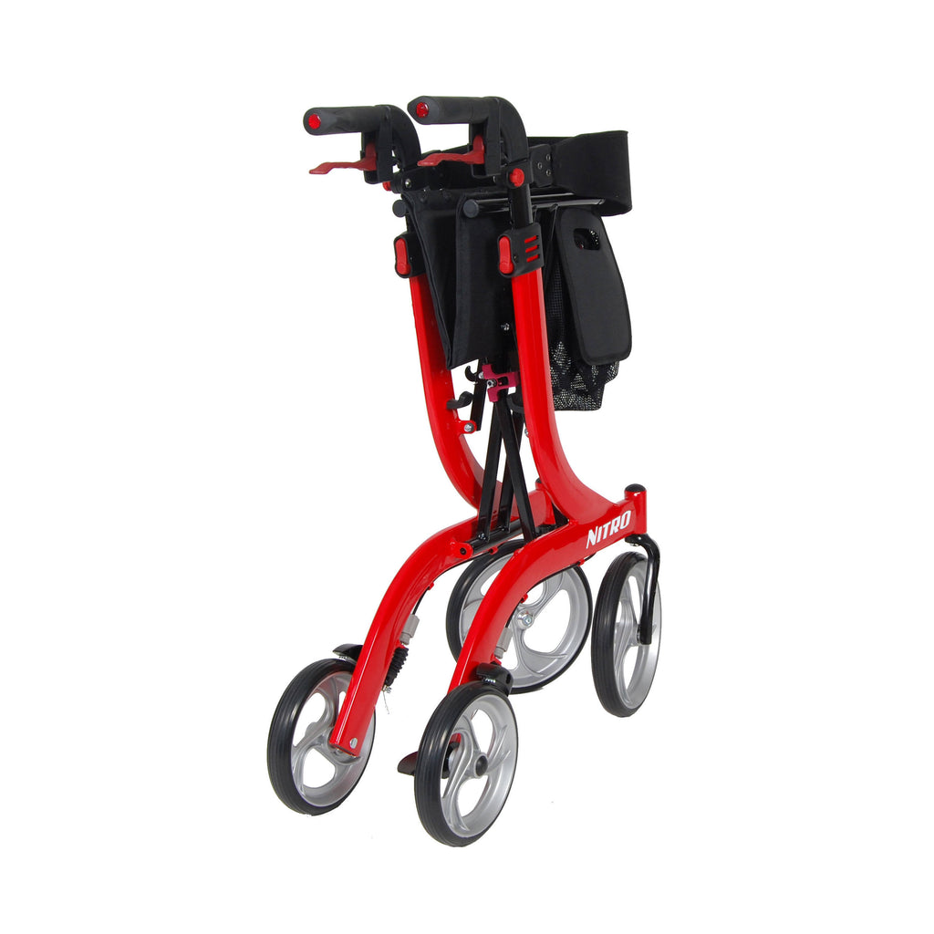 Nitro Euro Style Rollator Walker Red J179