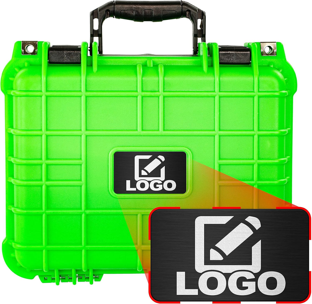 Protective Camera Hard Case with Foam, Waterproof & Shockproof, 13.37 Inch, Neon Blue, Pack of 2 T171
