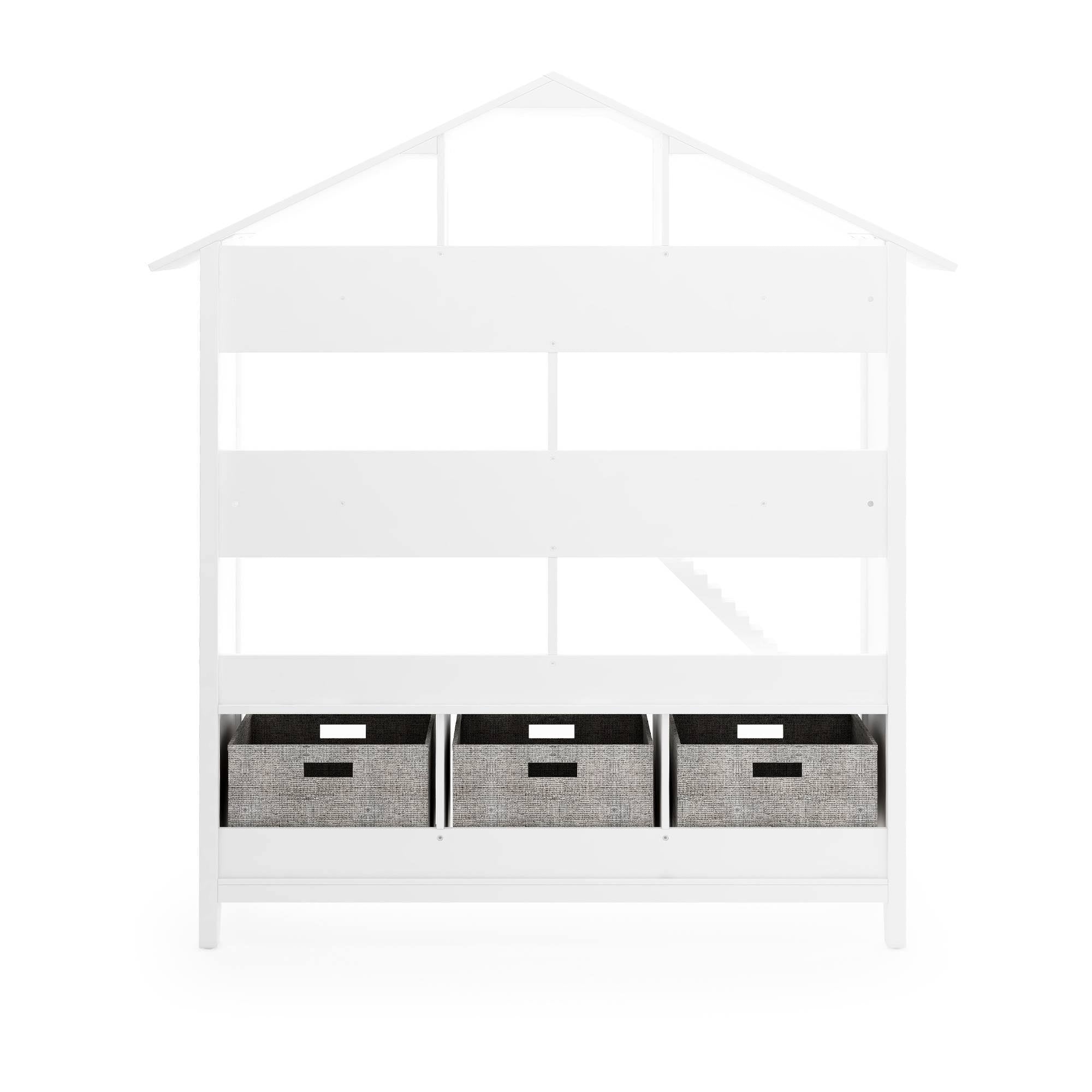 Kids Dollhouse Bookcase White N31608