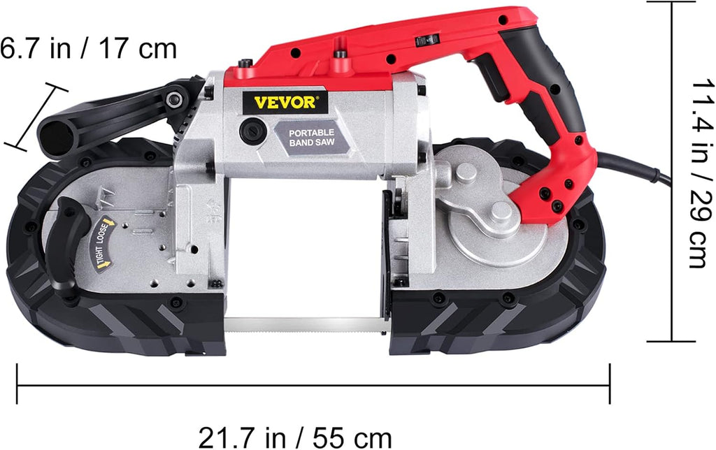 Portable Band Saw, 5 Inch Cutting Capacity, Variable Speed Cordless N686951