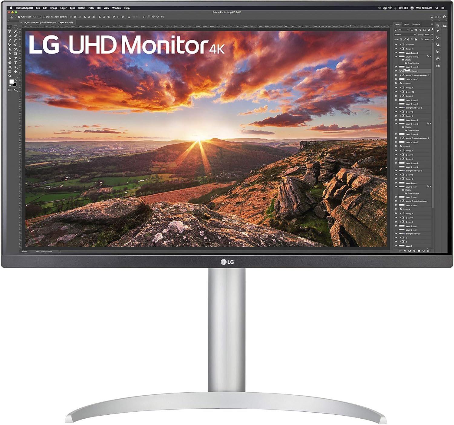 27" UHD IPS Monitor with USB-C, HDR400, Adjustable Stand D234600