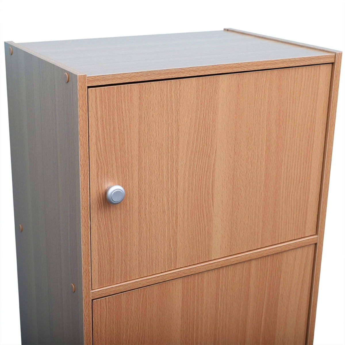 5 Cube Wood Cabinet, Natural Y2622