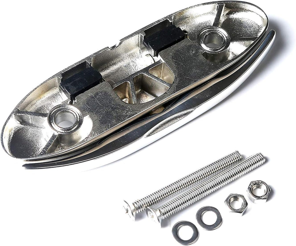 4-1/2" Folding Boat Dock Cleat, 316 Stainless Steel, Pack of 4 G115