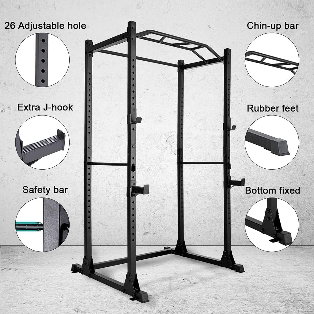 Power Rack Workout Station Home Gym for Weightlifting Strength Training G4243