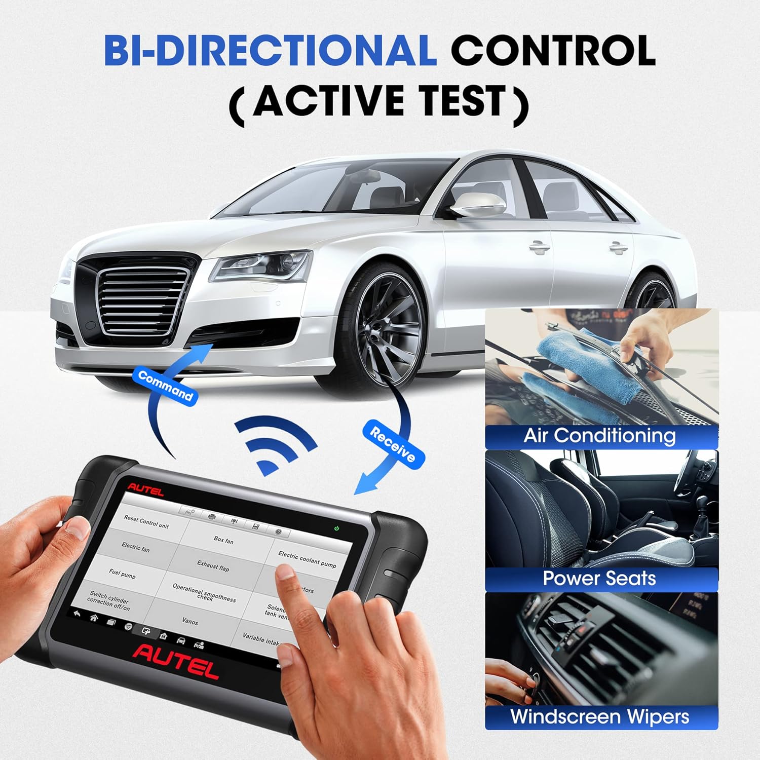 OBD2 Diagnostic Scanner with Bi-directional Control and Key Programming V521729