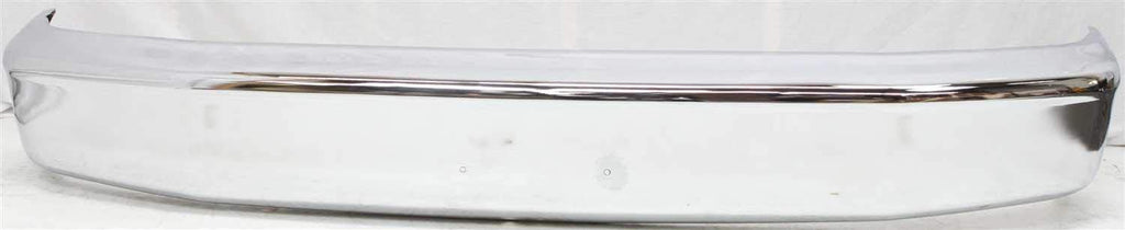 Evan-Fischer Front Bumper Compatible with 1992-1996 Ford F-150 / F-250 / Bronco Chrome