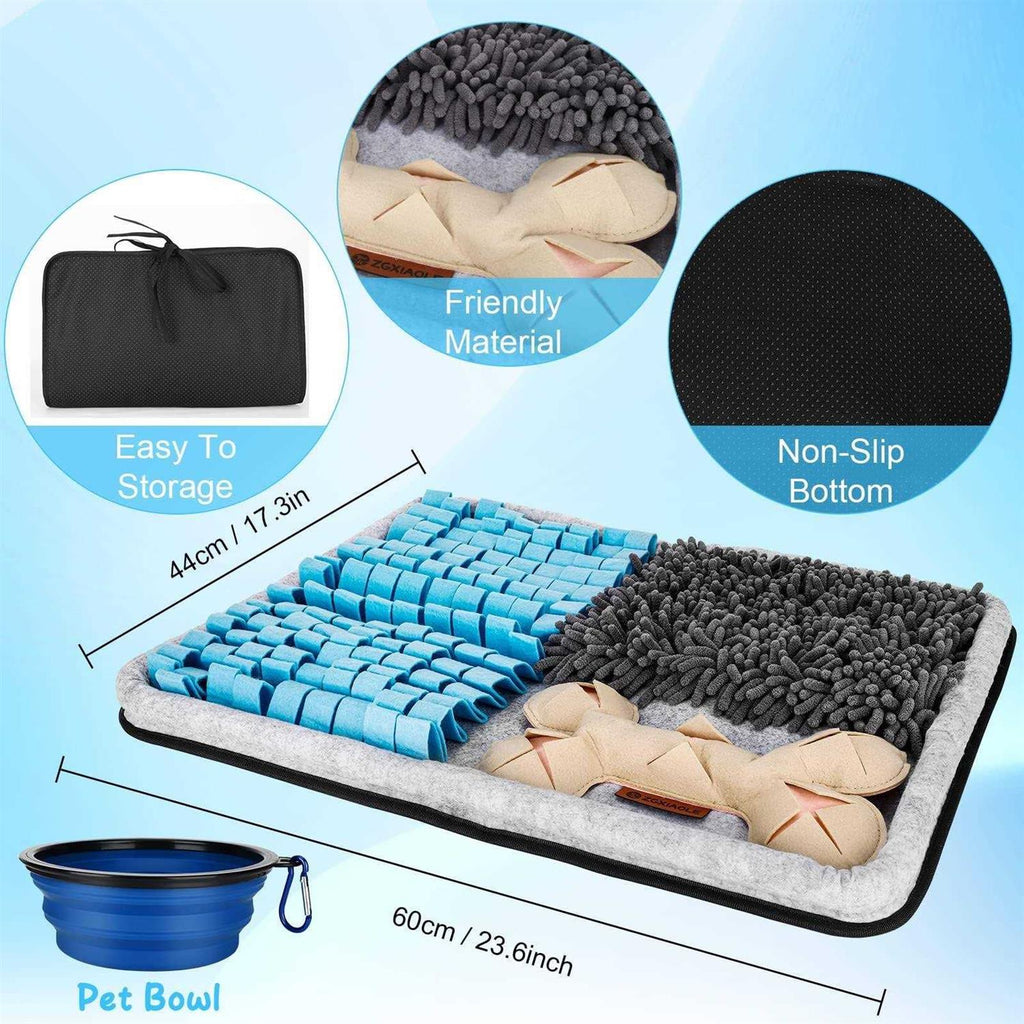 Snuffle Mat for Dogs, Interactive Feed Mat for Boredom, Pet Foraging Mat for Smell Training B697854