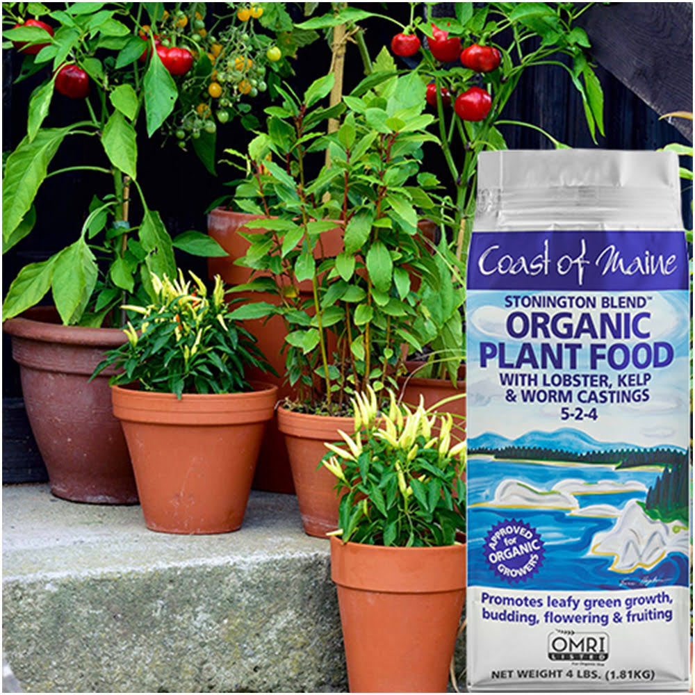 Organic Plant Food, 4 Pound Bag (8 Pack) Y834457