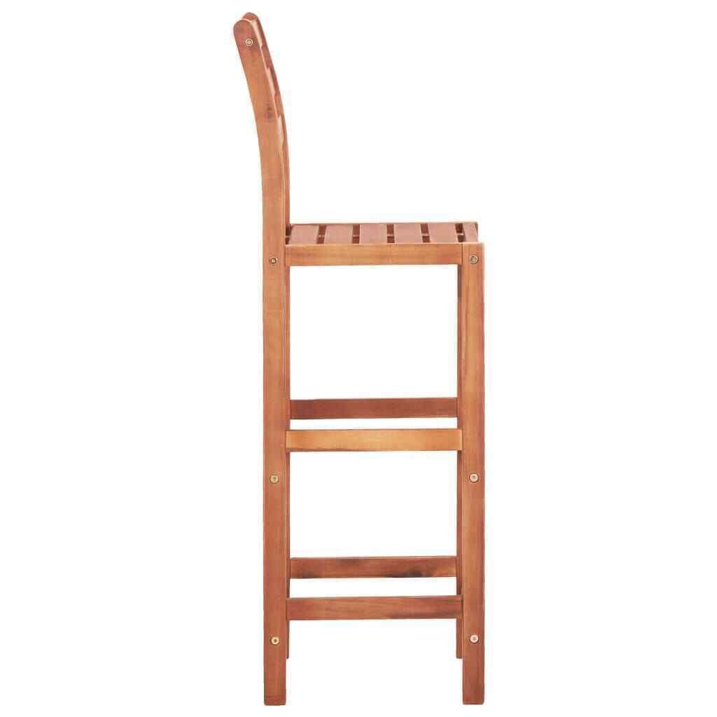 Bar Stools 2 Pcs Solid Acacia Wood X827949