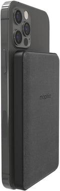mophie snap+ Juice Pack Mini - Magnetic and Portable Wireless Charger containing a 5,000mAh Internal Battery. - Black & snap Adapter - Add Magnetic snap Compatibility to Any Smartphone Pack of 2