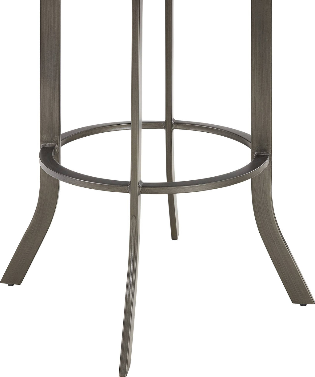 Swivel Bar Stool with Faux Leather Seat L822138