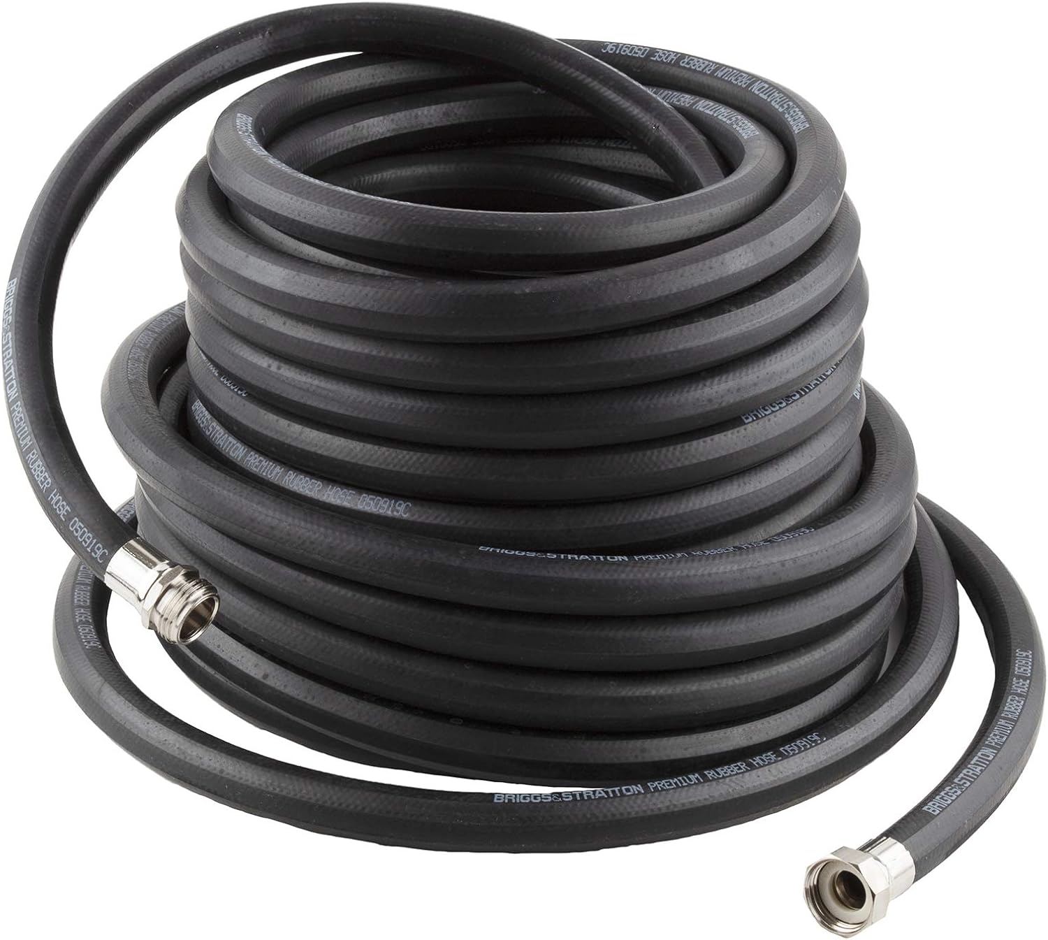 75-Foot Heavy-Duty Rubber Garden Hose, 2-Pack M2177