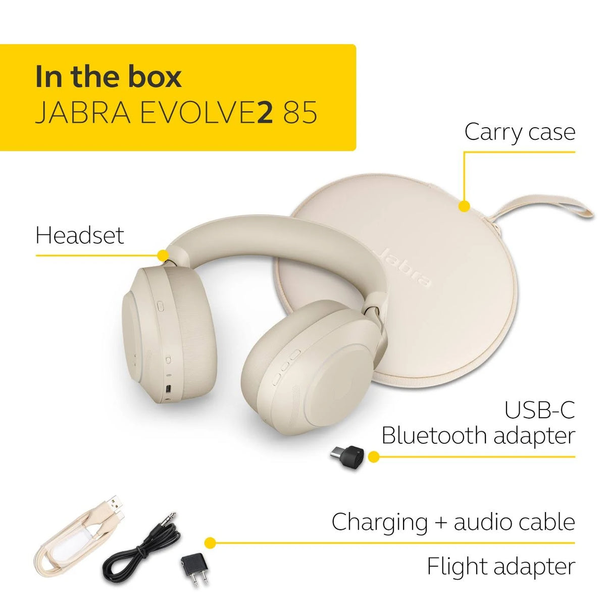 Beige Stereo Wireless Headset G665