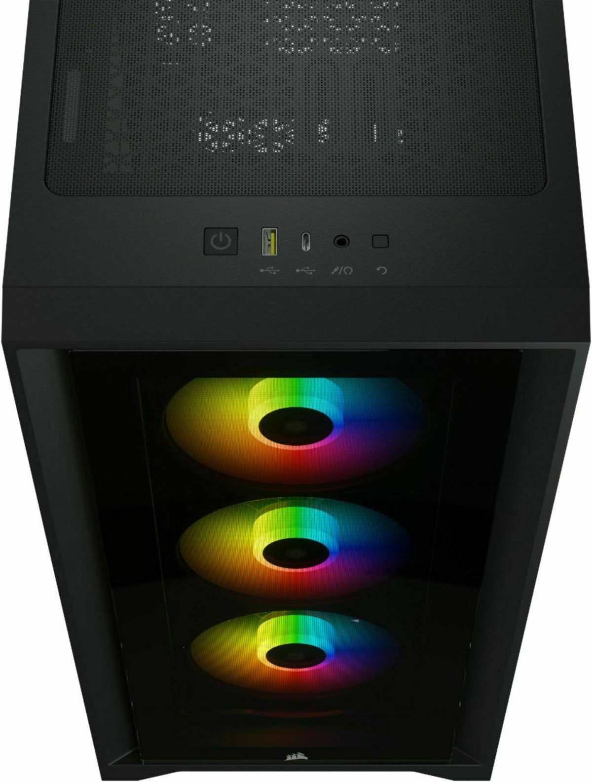 Mid-Tower ATX PC Case with Tempered Glass - Black Y38420
