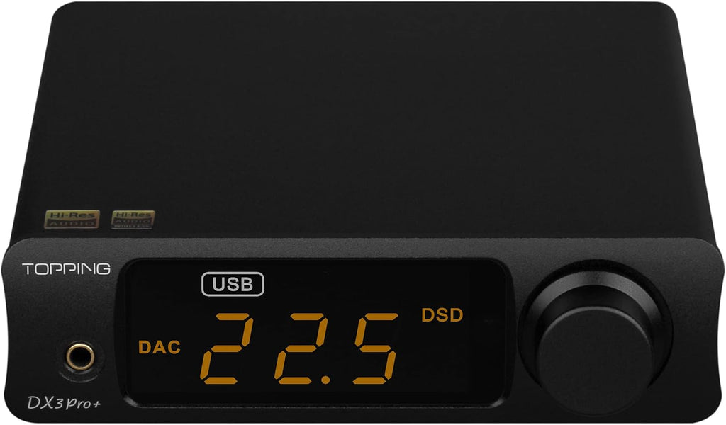 Topping DX3 Pro+ Bluetooth 5.0 Headphone Amplifier LDAC Audio Decoder r DSD512 DAC Low Noise Amplifier for Home and Computer Black