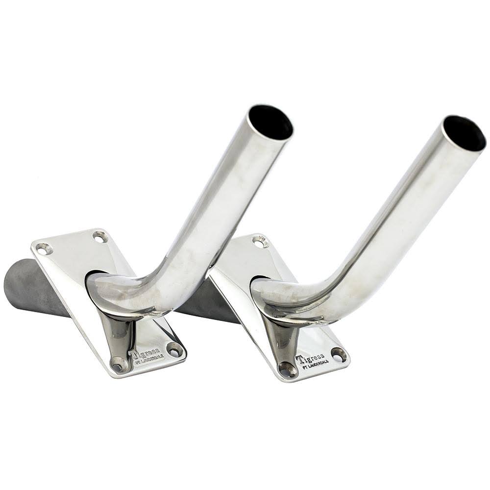 Tigress 88500 Gunnel Mount Outrigger Holders Fabricated 304 S.S. 1-1/8x22 I.D