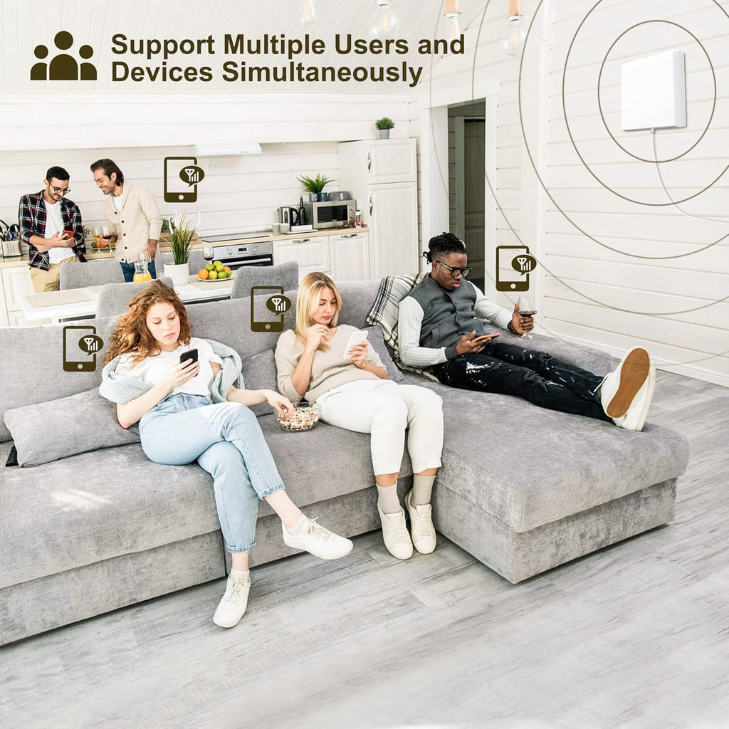 Cell Phone Signal Booster 5G 4G LTE for Home 4,000 sq ft W8124
