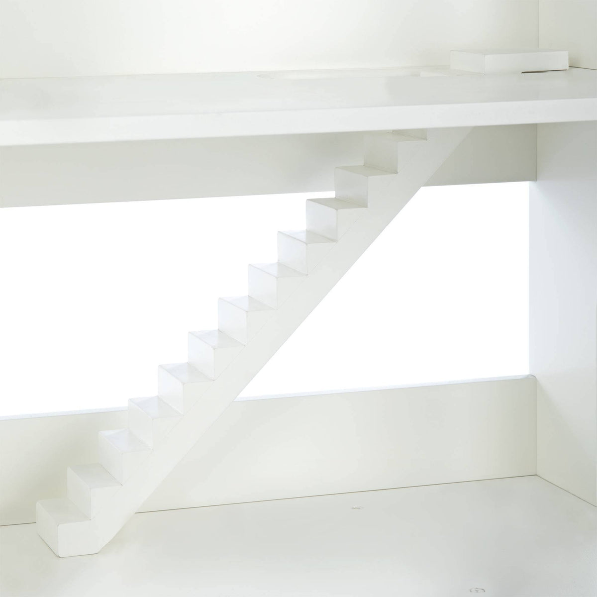 Kids Dollhouse Bookcase White N31608