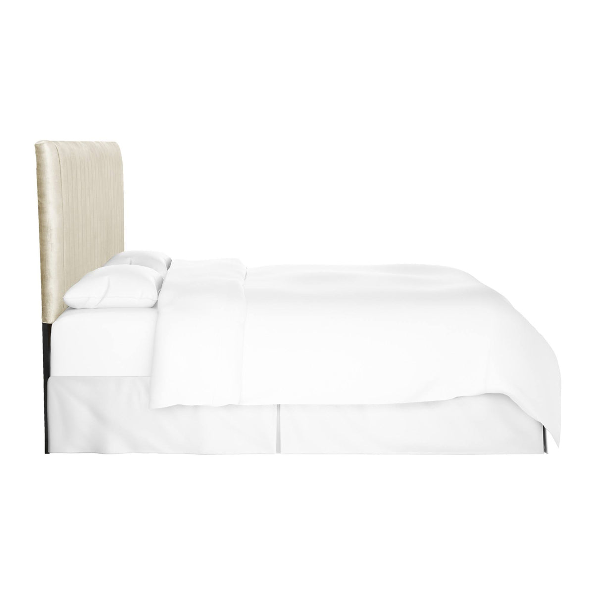 Velvet Channel Headboard Cream A370593