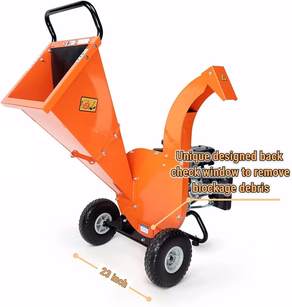 Wood Chipper Shredder Mulcher 7 HP 212cc Gas Powered 3 Inch Capacity L785198